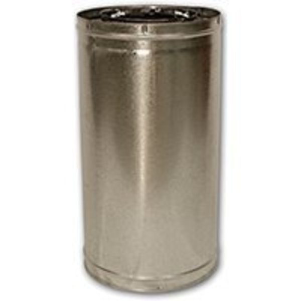 Comfort Flame Comfort Flame 24-8DM Chimney Pipe, 8 in ID, 24 in L, Galvanized Steel 24-8DM